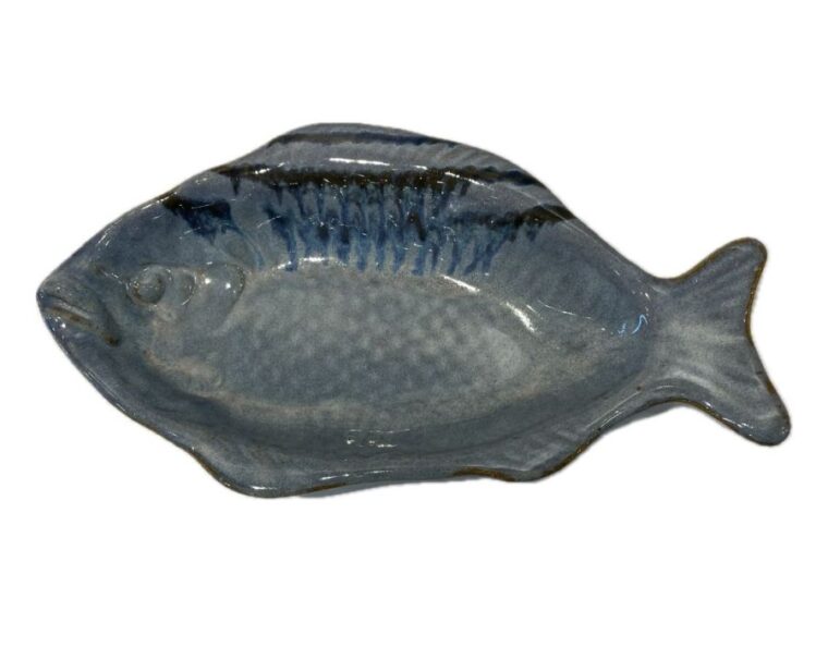 Vintage Blue Fish Tray