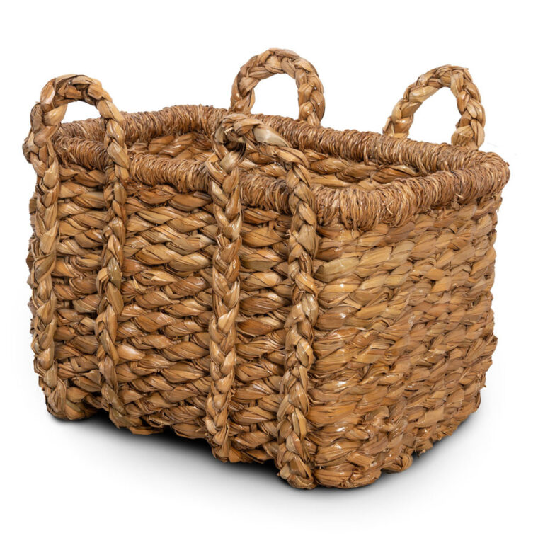 Small Rectangular Woven Seagrass Log Basket