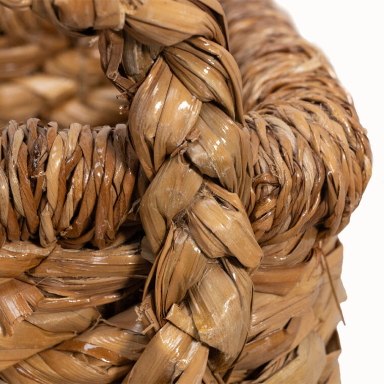 Small Rectangular Woven Seagrass Log Basket - Image 3