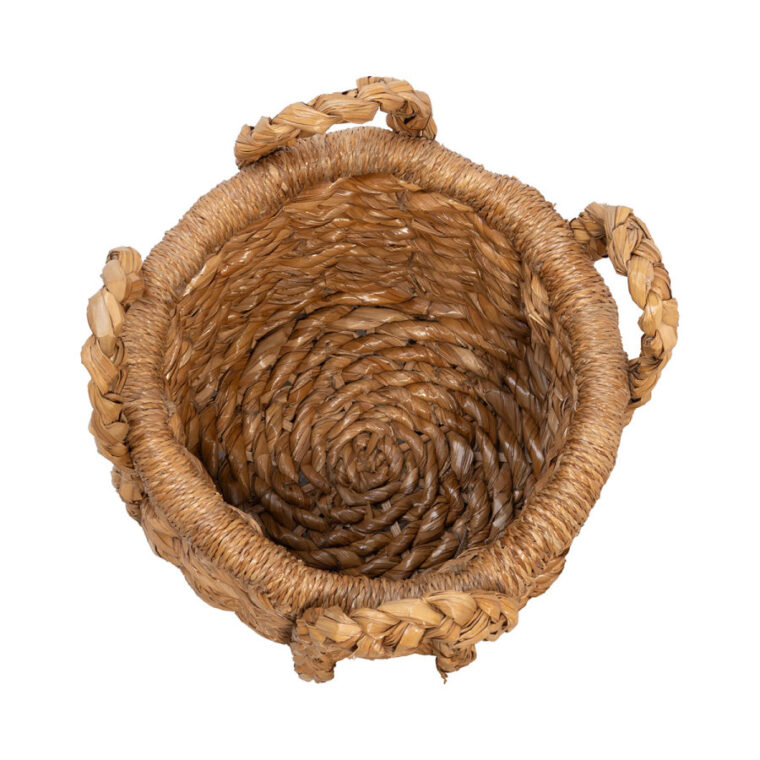 Small Round Woven Seagrass Log Basket - Image 2