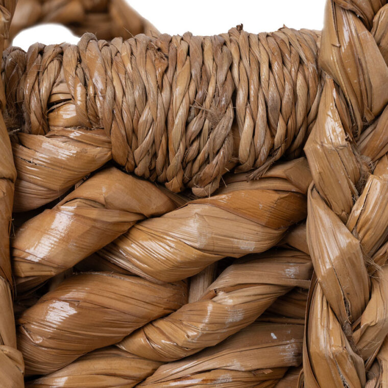 Small Round Woven Seagrass Log Basket - Image 3