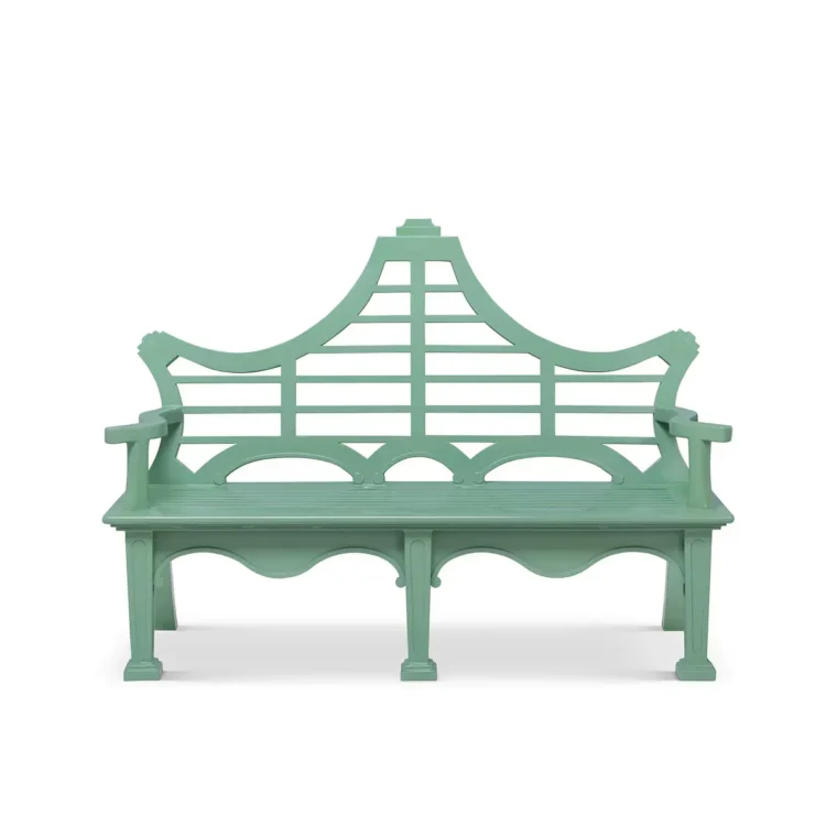 Whimsical Metal English Garden Bench