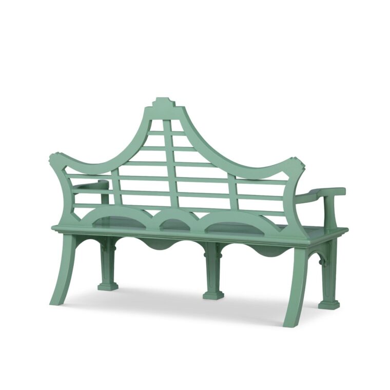 Whimsical Metal English Garden Bench - Image 2