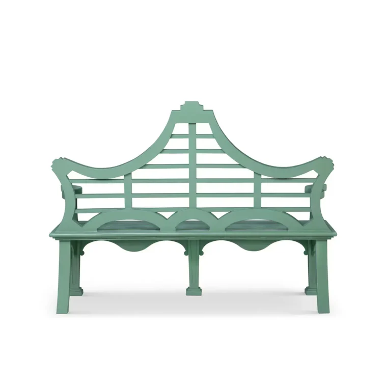 Whimsical Metal English Garden Bench - Image 3