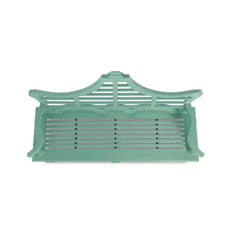 Whimsical Metal English Garden Bench - Image 4