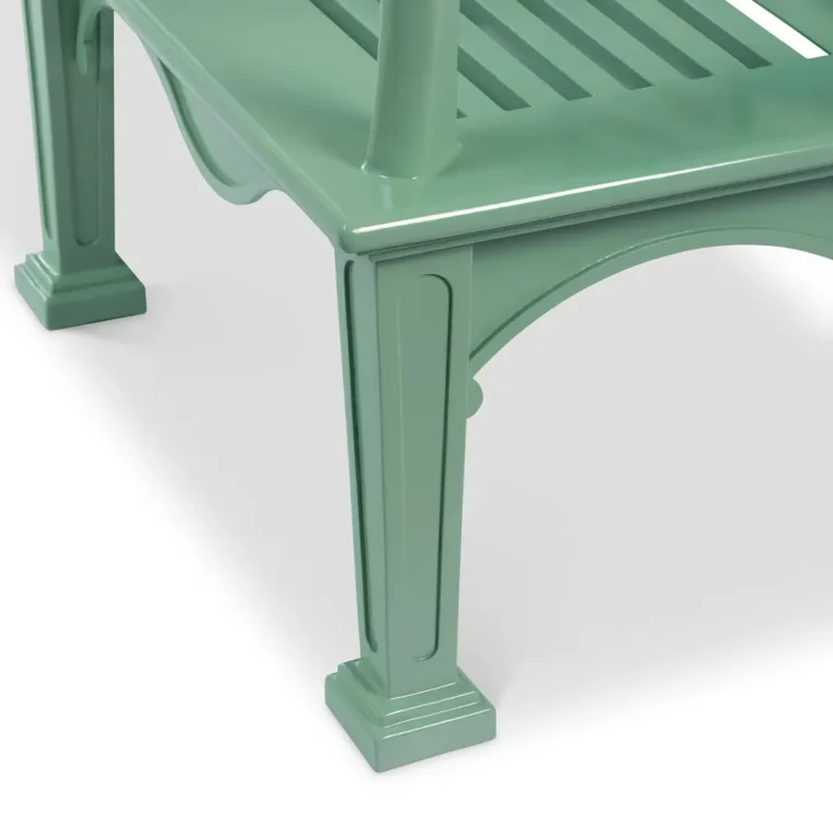 Whimsical Metal English Garden Bench - Image 5