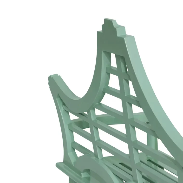 Whimsical Metal English Garden Bench - Image 6