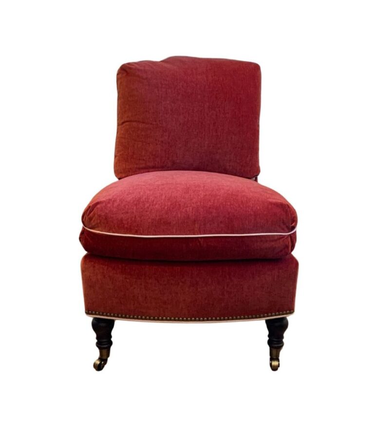 Lexington Crimson Slipper Chair - Image 2