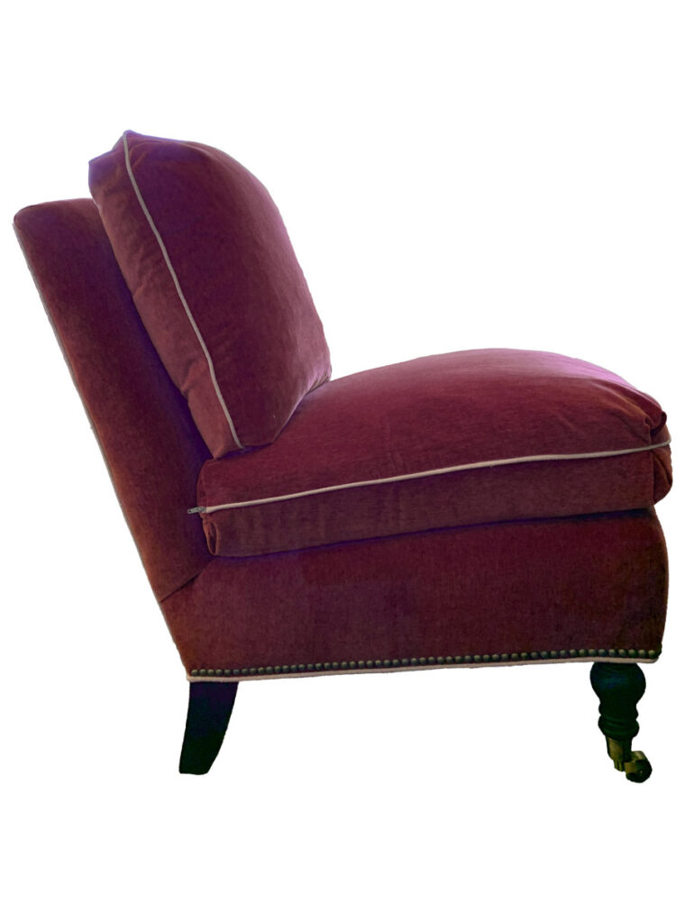 Lexington Crimson Slipper Chair - Image 4