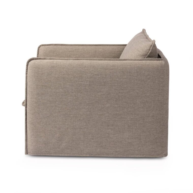 Outdoor Slipcovered Swivel Chair - Image 3