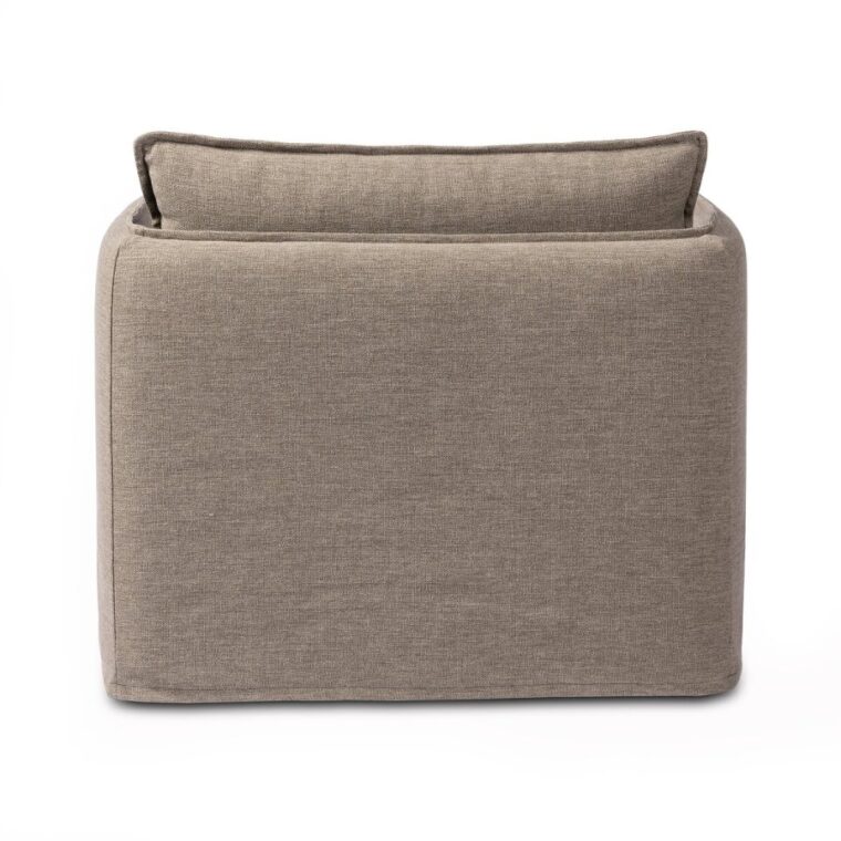 Outdoor Slipcovered Swivel Chair - Image 5
