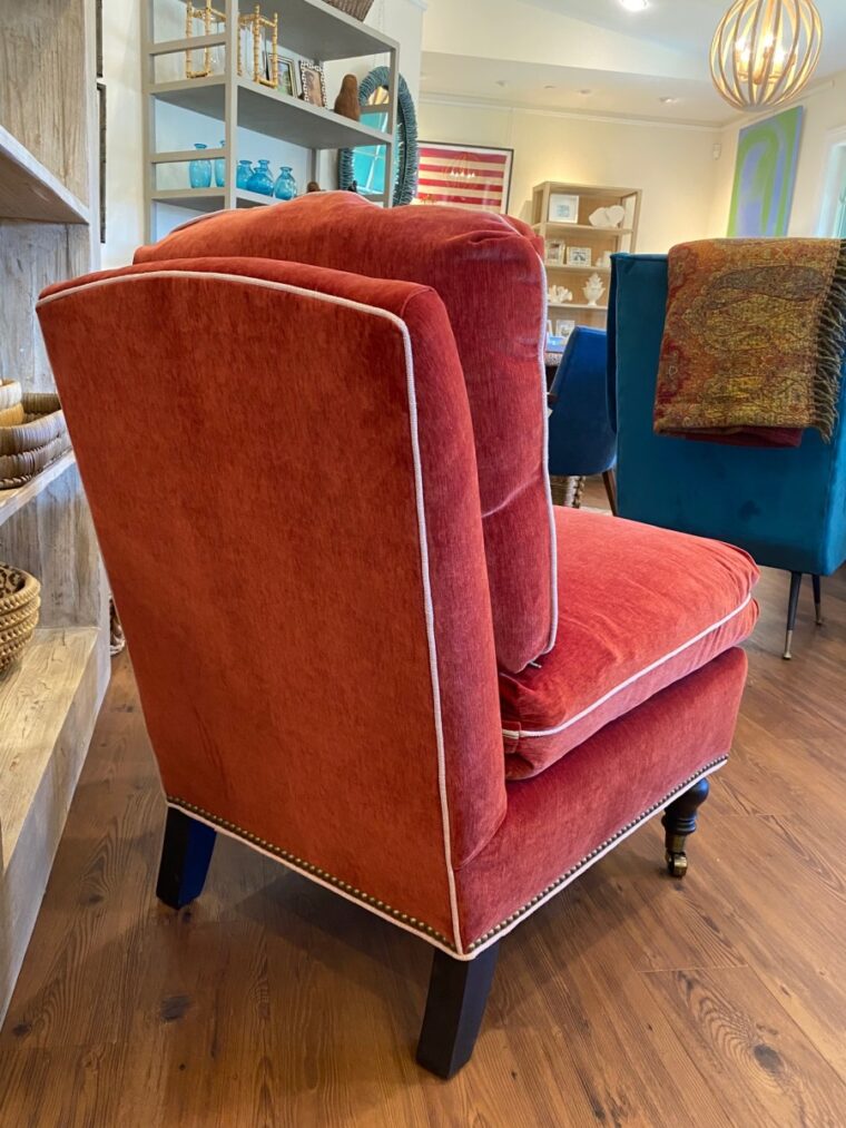 Lexington Crimson Slipper Chair - Image 5
