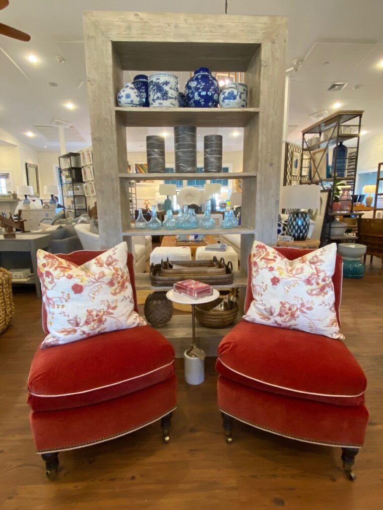 Lexington Crimson Slipper Chair - Image 7