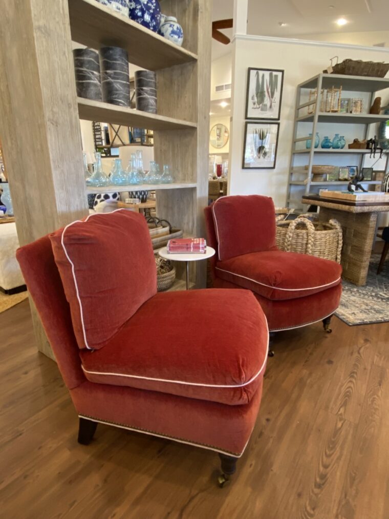 Lexington Crimson Slipper Chair - Image 8