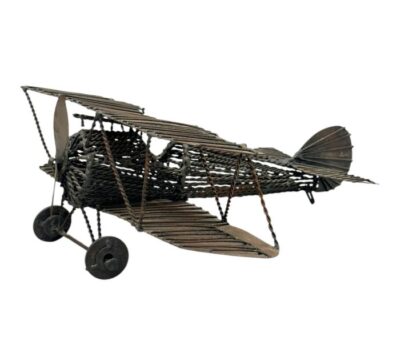 Vintage Mid-Century Brutalist Plane Sculpture