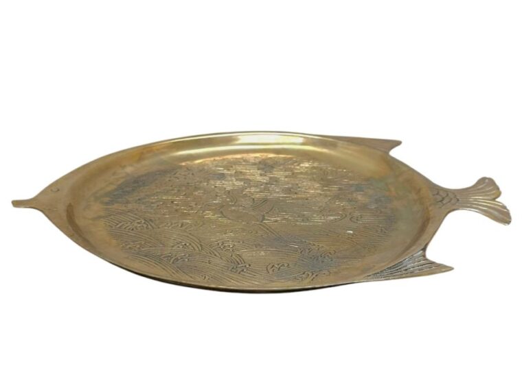 Vintage Brass Fish Tray - Image 2