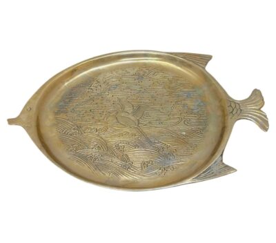 Vintage Brass Fish Tray