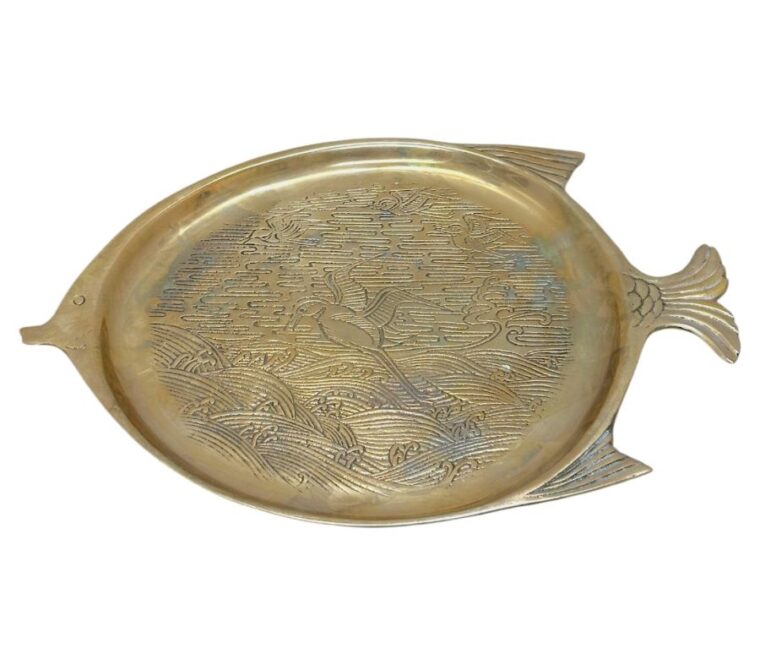 Vintage Brass Fish Tray