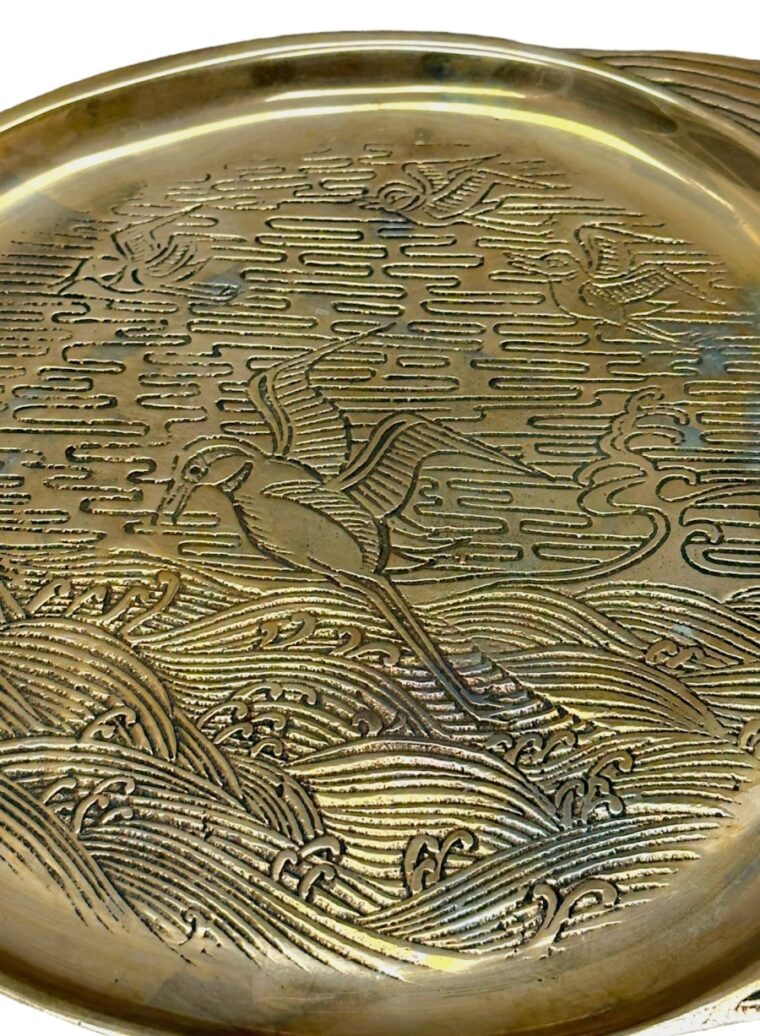 Vintage Brass Fish Tray - Image 3