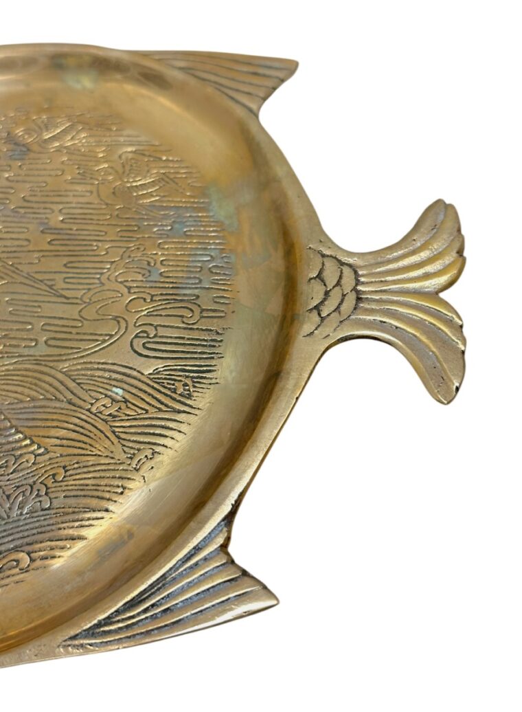 Vintage Brass Fish Tray - Image 5