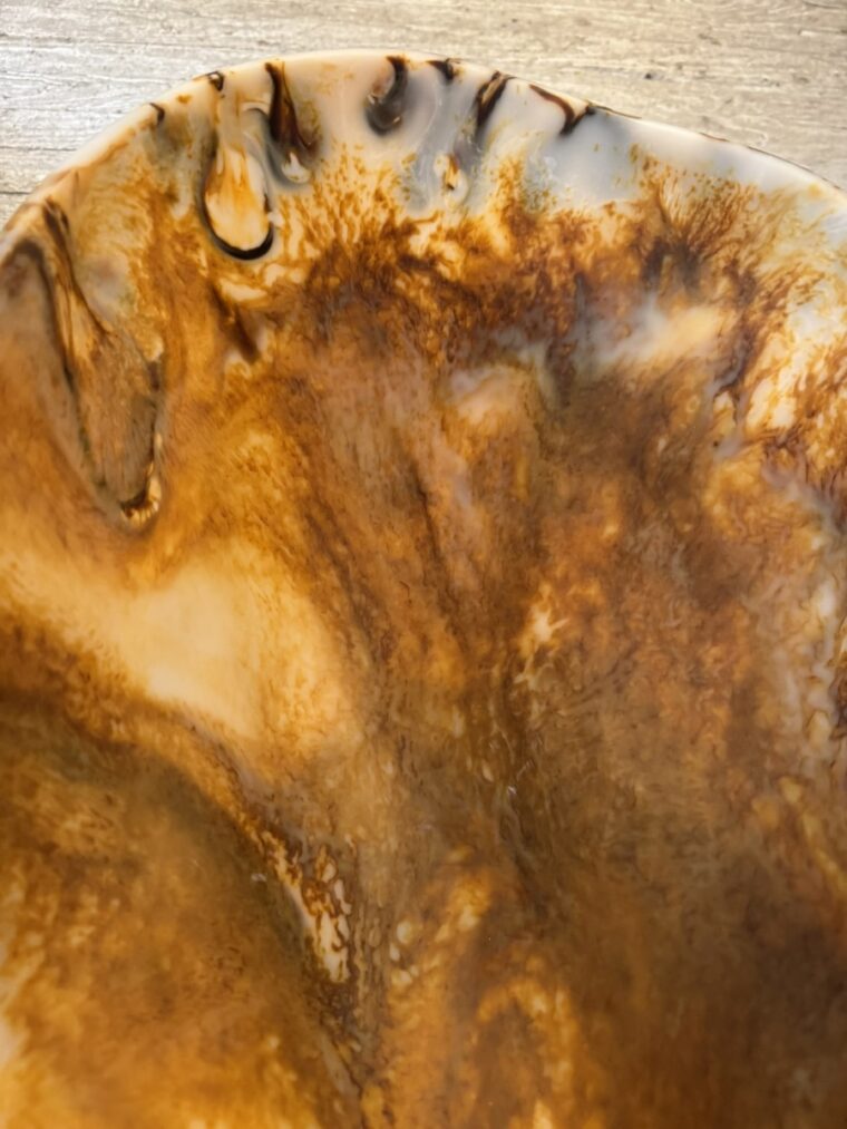 Large Tortoise Resin Fruit Bowl - Image 4