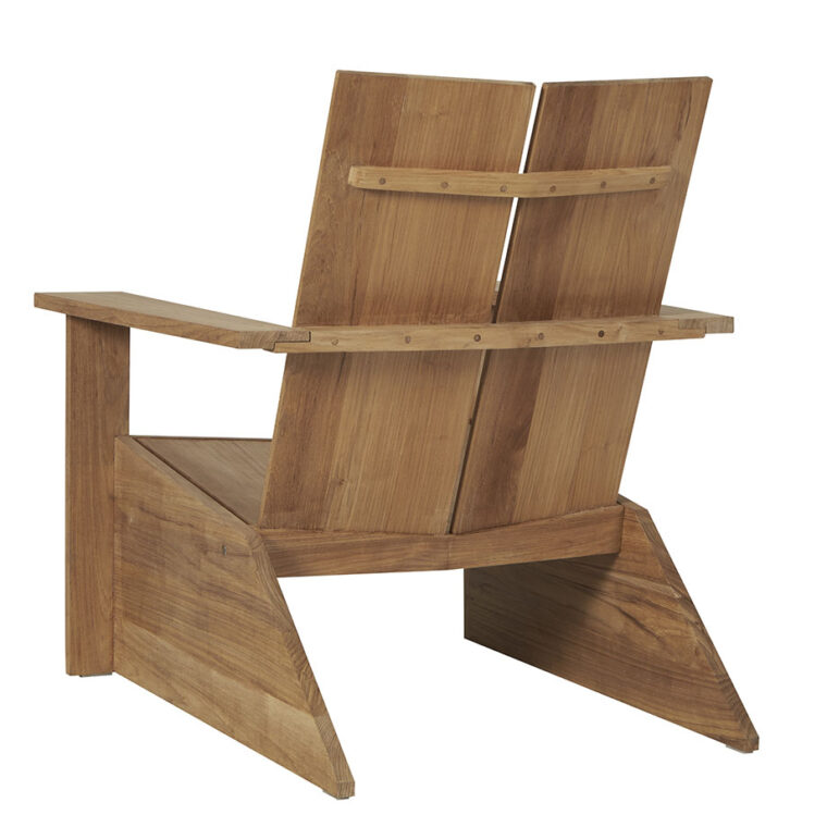 Modern Teak Adirondack Chair - Image 3