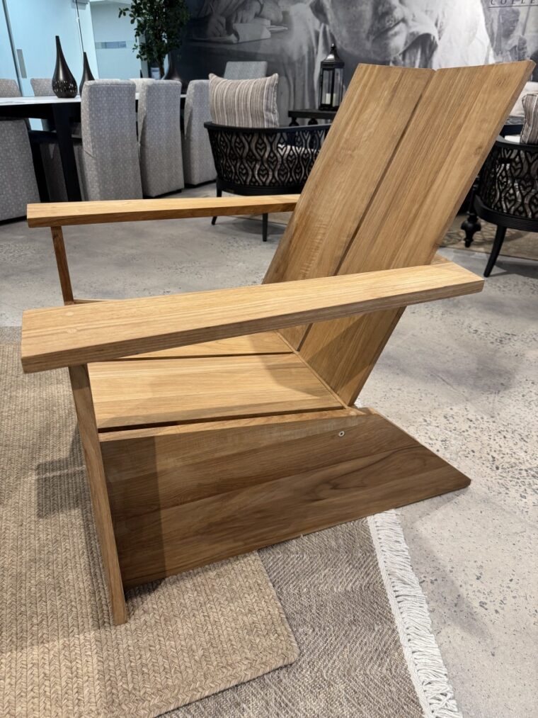 Modern Teak Adirondack Chair - Image 4