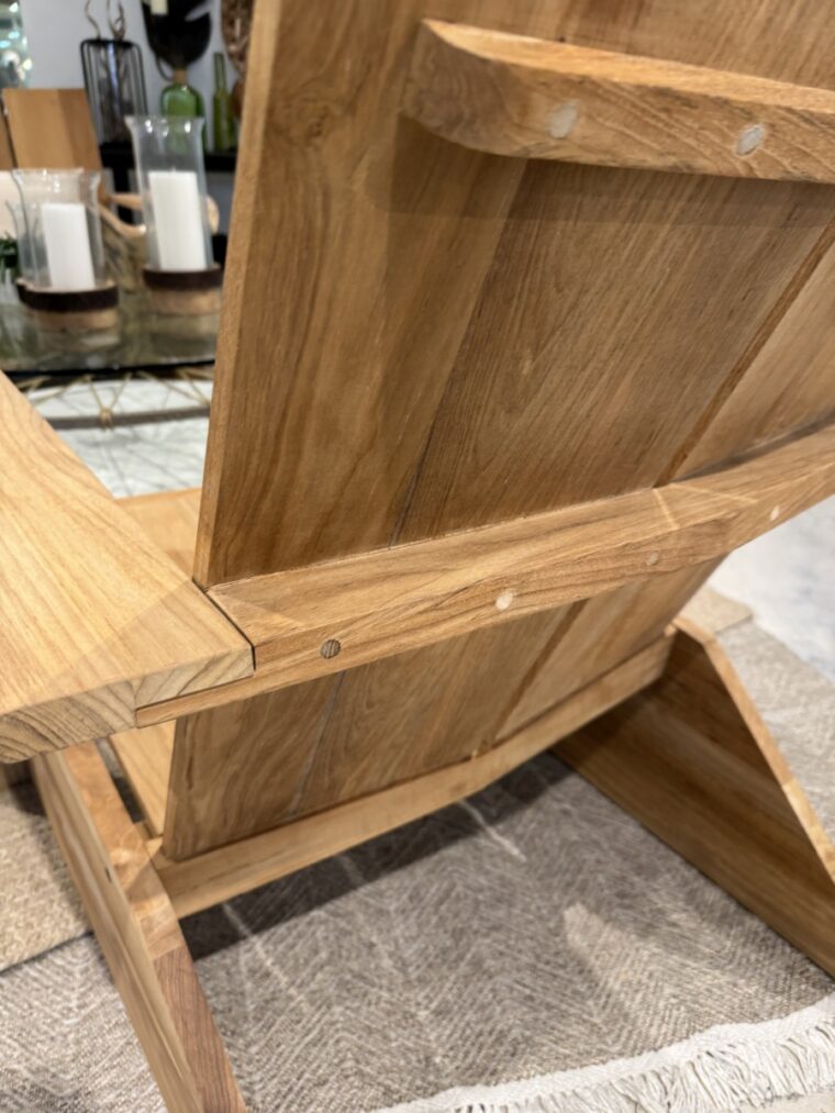 Modern Teak Adirondack Chair - Image 6