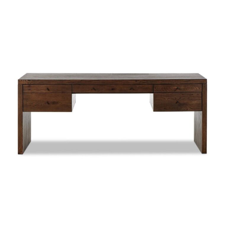 Resawn Oak Executive Desk - Image 8