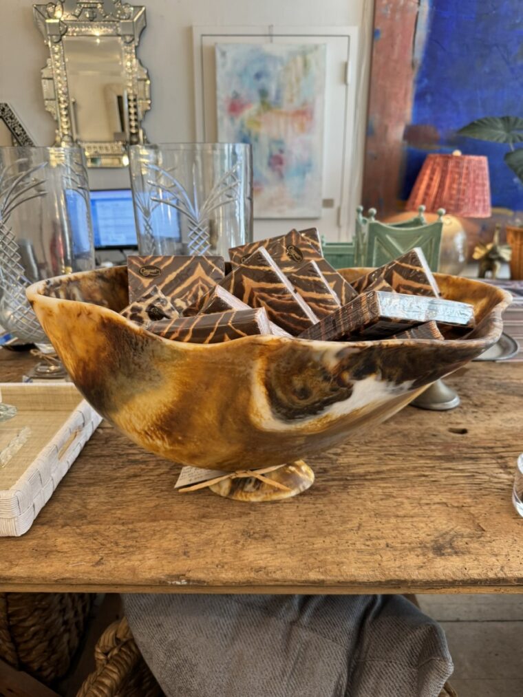 Large Tortoise Resin Fruit Bowl - Image 9