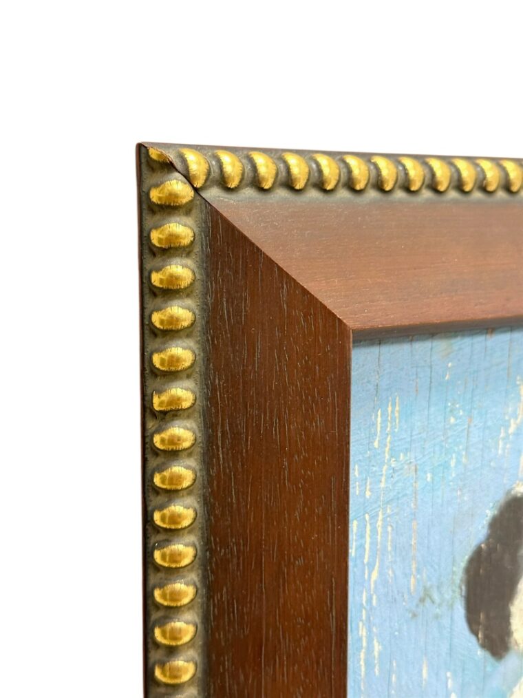 Vintage Mid-Century Oil Dog Painting - Image 3