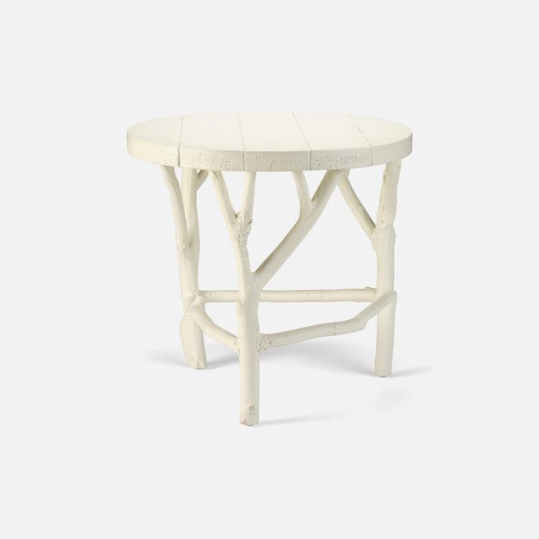 Outdoor Faux Bois Side Table - Image 3
