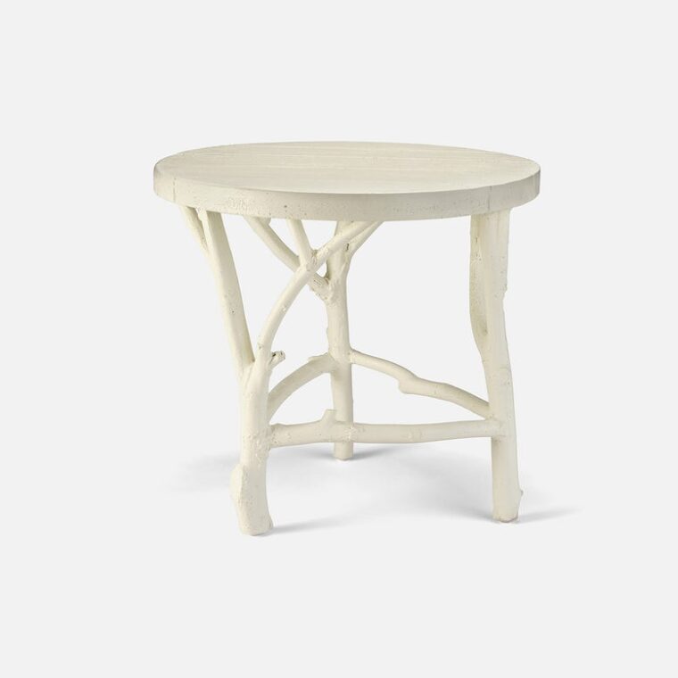 Outdoor Faux Bois Side Table - Image 4