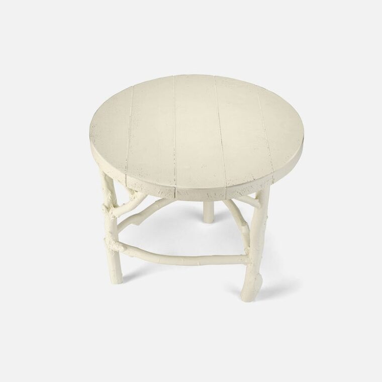 Outdoor Faux Bois Side Table - Image 5