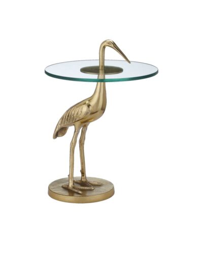 Crane Brass Side Table