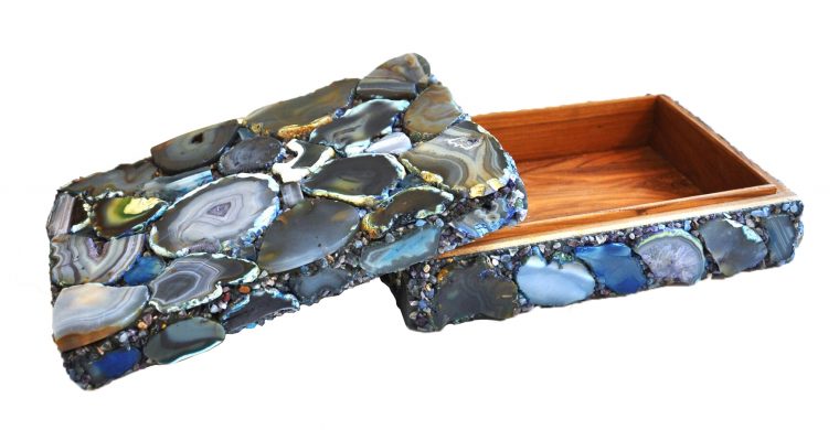 Large Blue Agate Box - Image 4