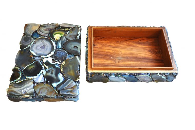 Large Blue Agate Box - Image 5