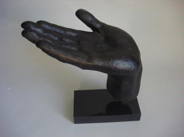 Bronze Open Hand Sculpture - Mecox Gardens