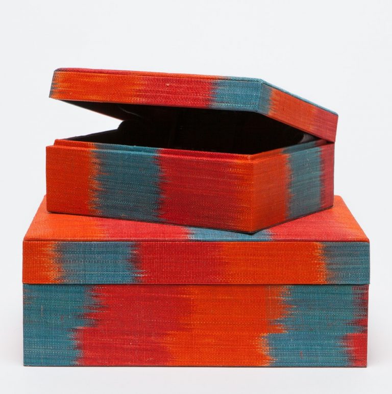 Raffia Covered Boxes Mecox Gardens