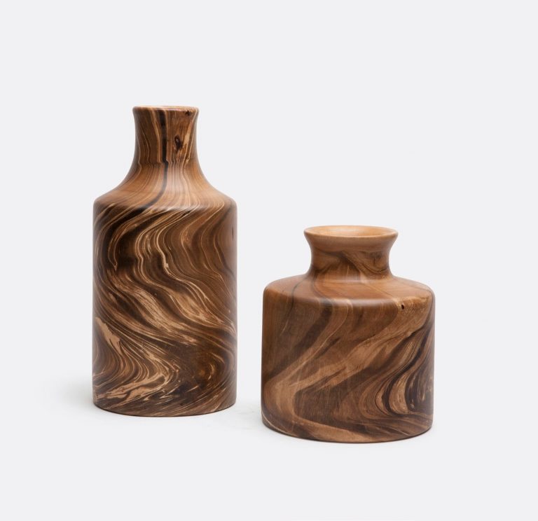 Mango Wood Vases Mecox Gardens