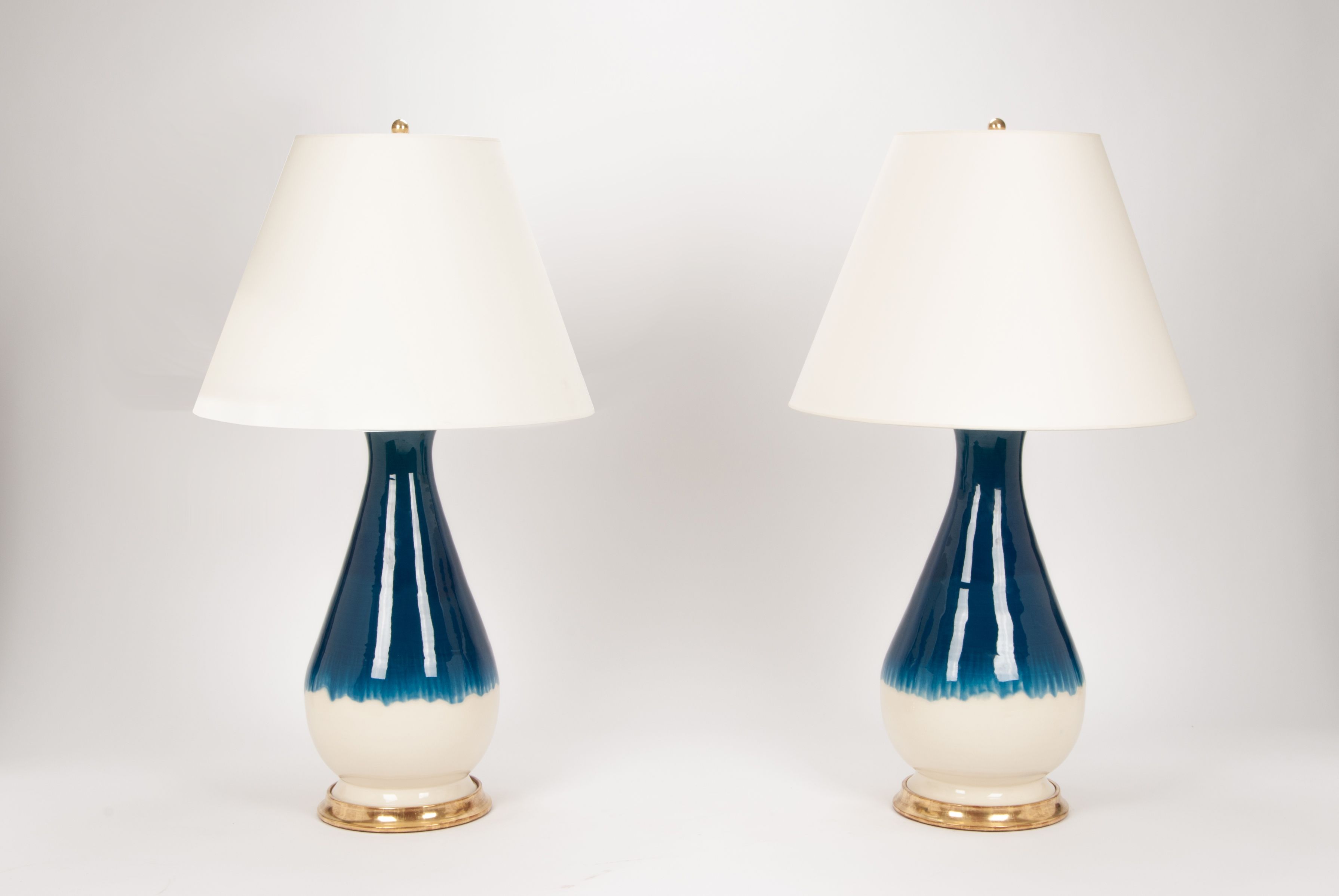blue ombre table lamp