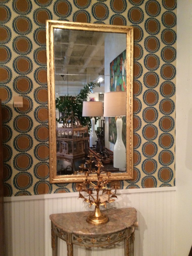 Antique French Gilt Wooden Mirror - Image 5