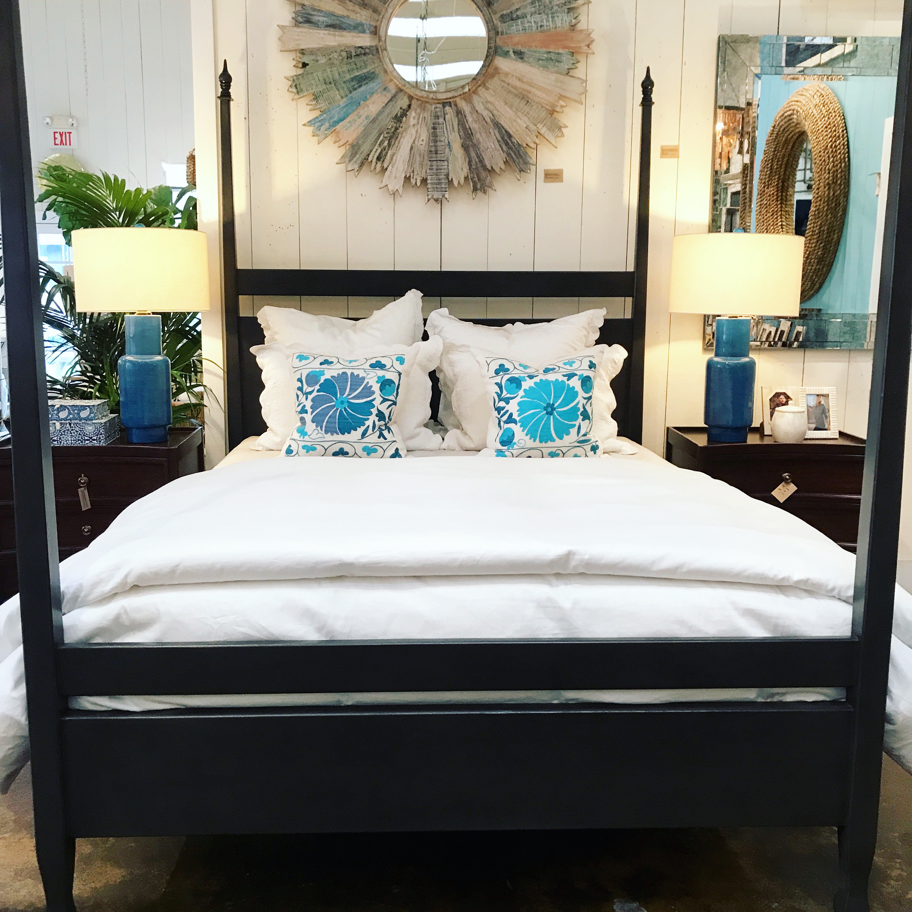 Florence 4 Post Mahogany Beds Mecox Gardens