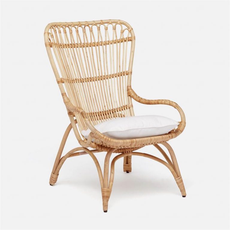 Retro Rattan Lounge Chair - Mecox Gardens