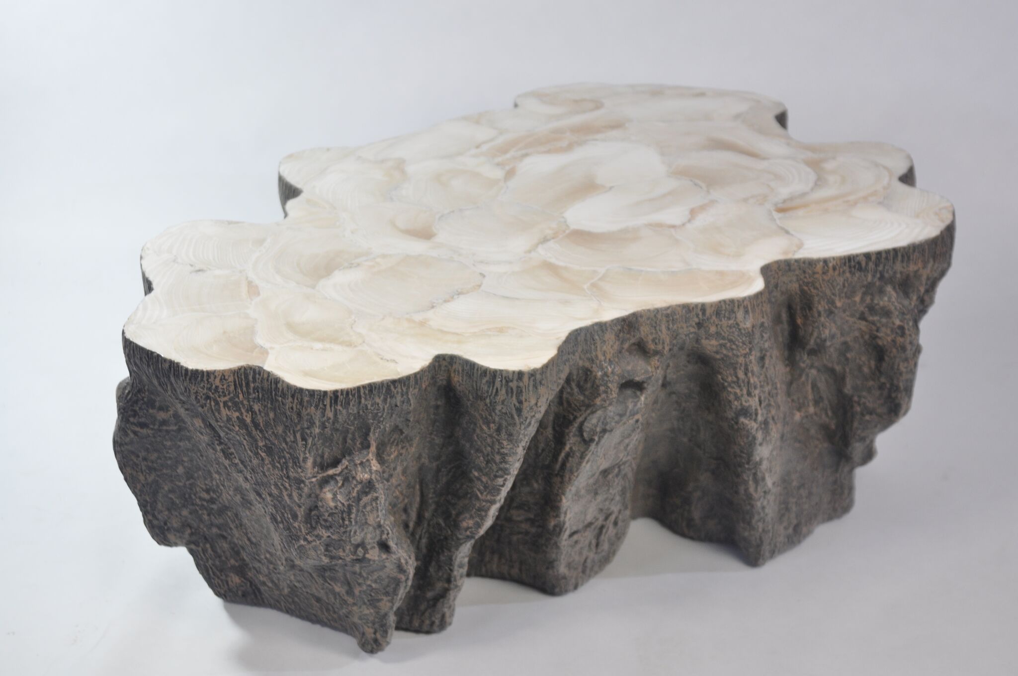 Trunk Shaped Clam Shell Coffee Table Mecox Gardens