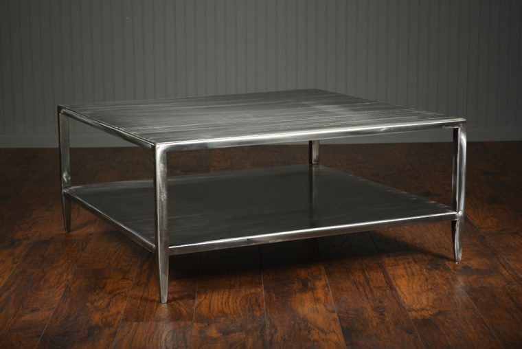 Brushed Steel Caroline Coffee Table - Image 2