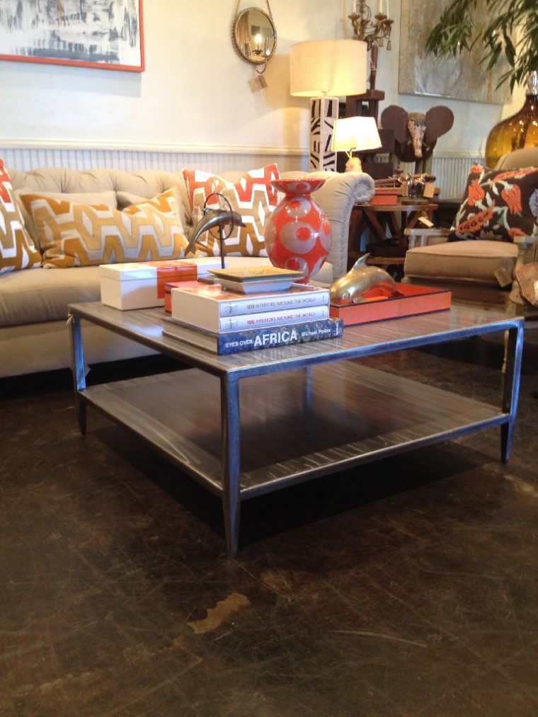 Brushed Steel Caroline Coffee Table - Image 8