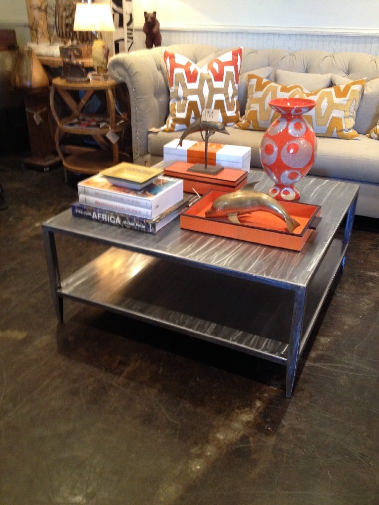 Brushed Steel Caroline Coffee Table - Image 9