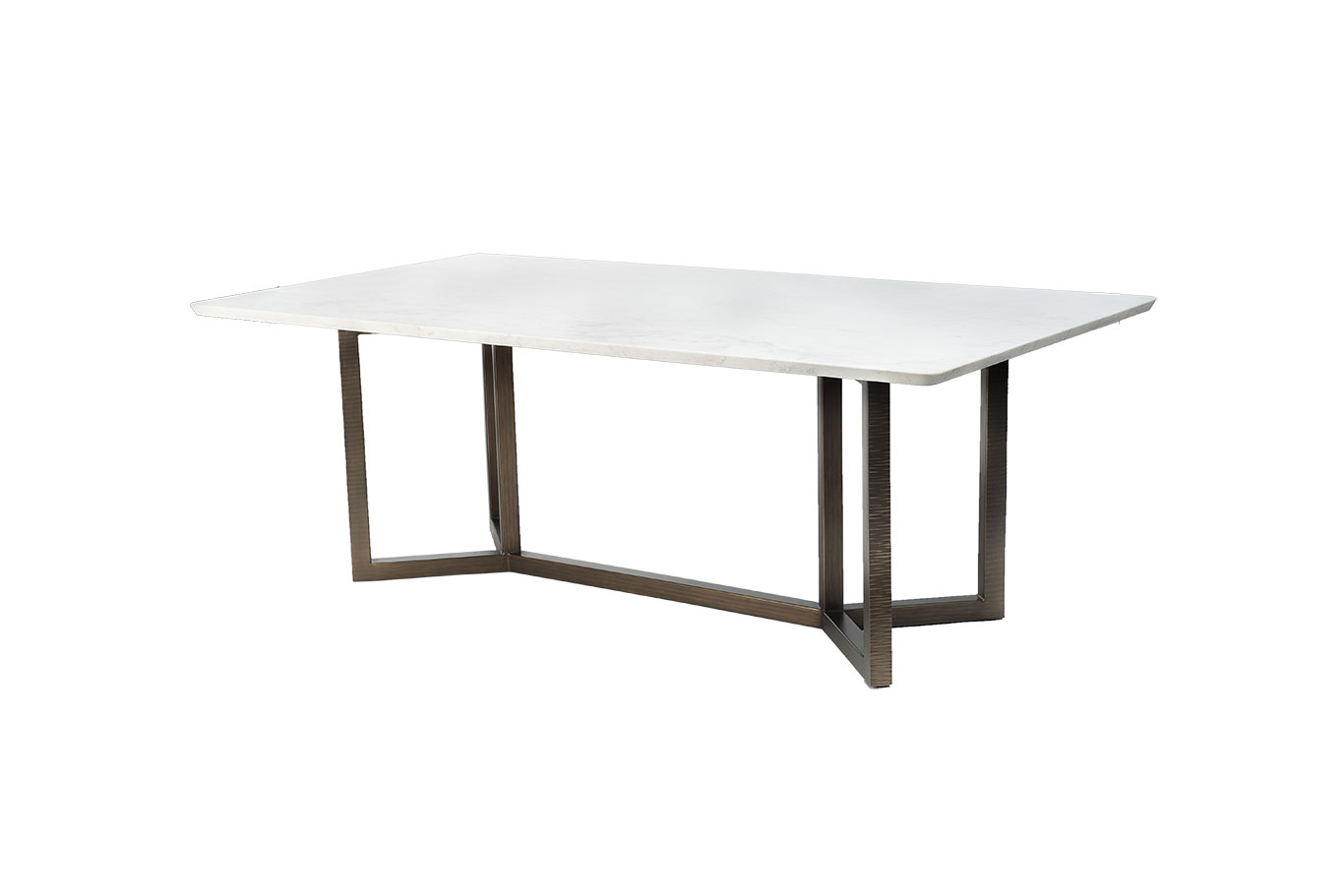 Marble And Iron Dining Table