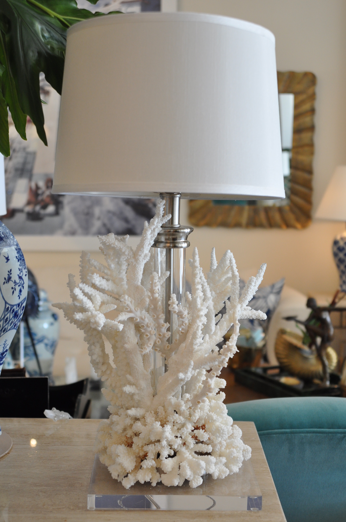 coral bedside lamp